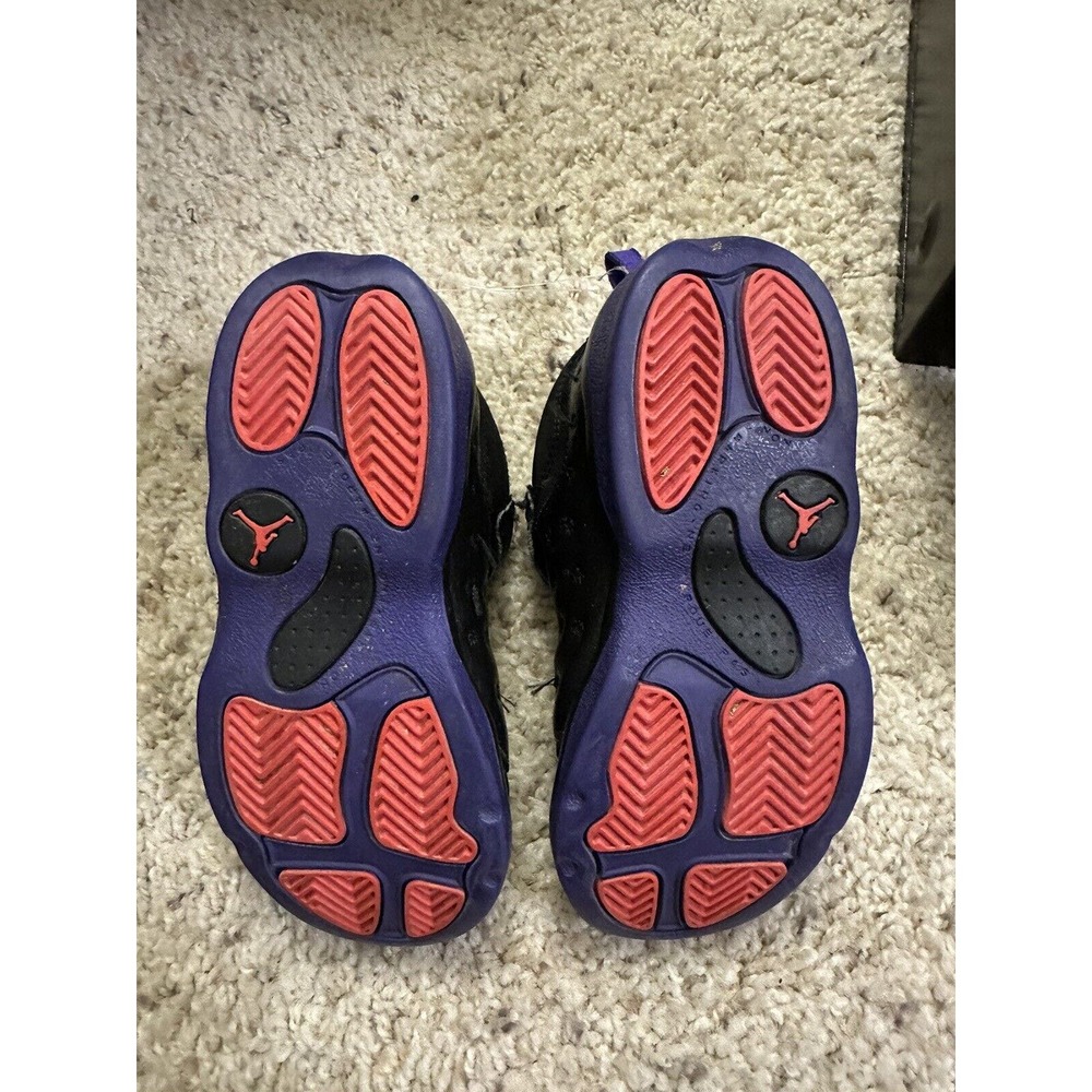 Nike Air Jordan Kids Jumpman Team Black Basketball Shoes - 10C - Picture 4 of 5